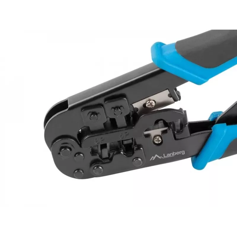 Crimpwerkzeug LANBERG NT-0201 für RJ-45-Stecker, 180 mm, 315 g, schwarz/blau