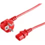 Stromkabel CEE7/7 auf C13 ShiverPeaks BS09-05054 Rot 5m