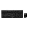 CHERRY DC 2000 Tastatur, Maus enthalten, Universal, USB, QWERTY, Tschechisch, Schwarz