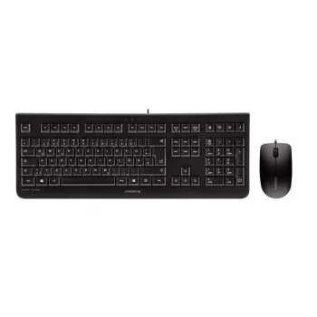CHERRY DC 2000 Tastatur, Maus enthalten, Universal, USB, QWERTY, Tschechisch, Schwarz