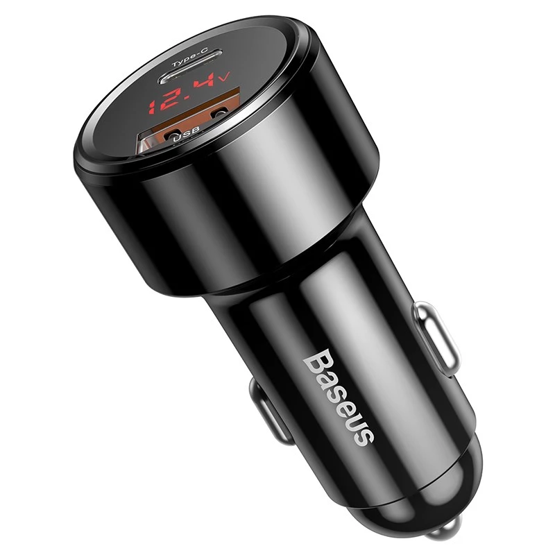 Autoladegerät Baseus CCMLC20C-01 Universal Schwarz Schnellladung 12-24V