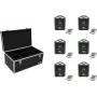 EUROLITE AKKU TL-3 TCL QuickDMX 6x LED-Akku-Uplight-Set mit Transportkoffer TDV-1