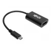 Tripp Eaton Tripp Lite Series USB-C auf DisplayPort Video Adapter Konverter 4K x 2K @ 60Hz, Schwarz, USB Typ C auf DP, USB-C, USB Typ-C 6 Zoll