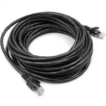 Cat5E UTP-Kabel, 7,5 m, Schwarz