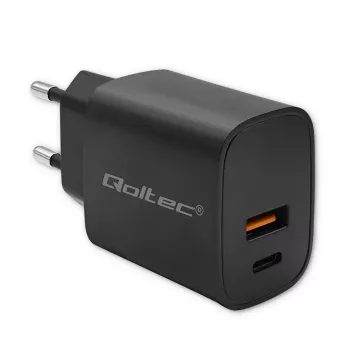 Netzteil QOLTEC 52377 GaN 30W Ausgang 5–20V für tragbare Geräte
