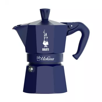 Moka-Kanne BIALETTI 0005411 manuelle Kaffeemaschine, Herdkanne, 0,04 L, blau