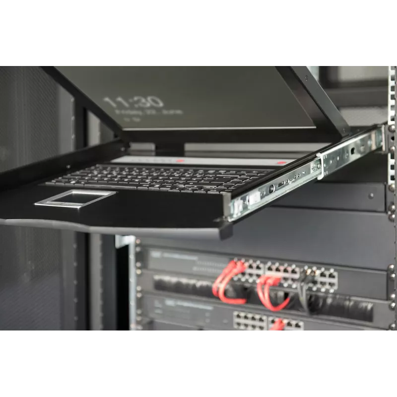 KVM-Konsole Digitus 19 Zoll LCD 8-Port VGA US-Tastatur
