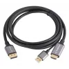 Lanberg CA-HDDP-20CU-0018-BK Videokabel-Adapter 1,8 m DisplayPort HDMI + USB Schwarz, Silber