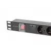 Lanberg PDU-05F-0200-BK Stromverteilungseinheit (PDU) 5 AC-Ausgänge 1U Schwarz