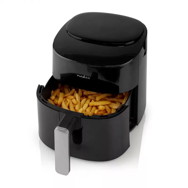 Heißluftfritteuse Nedis KAAF160BK, Einzelkorb, 4,2 L, 1300 W, Schwarz