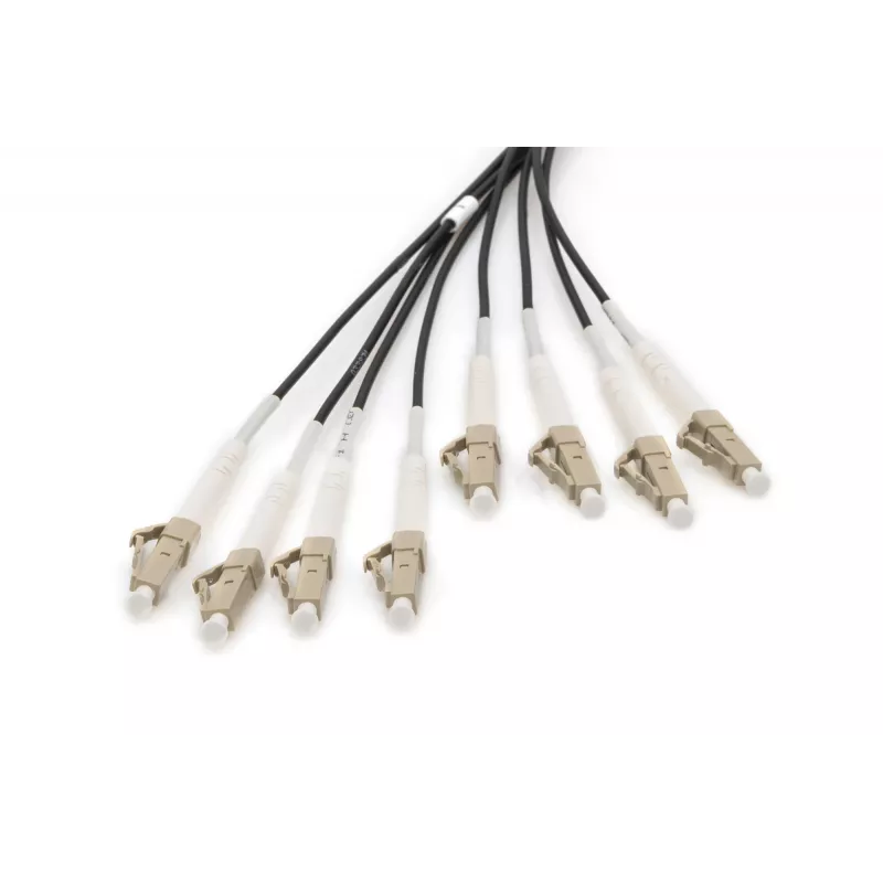 Digitus vorkonfektioniertes Glasfaser-Universal-Breakoutkabel Multimode OM4 8 Fasern LC/UPC 50 m