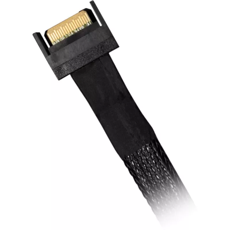 ICY DOCK MB414L-B MCIO 4i SFF-TA-1016 zu MCIO 4i SFF-TA-1016 Kabel, 0,5 m