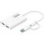 ROLINE Display-Adapter USB Typ C A - Dual HDMI 4K60 ST/BU - Adapter - Digital/Daten (12.03.3206)