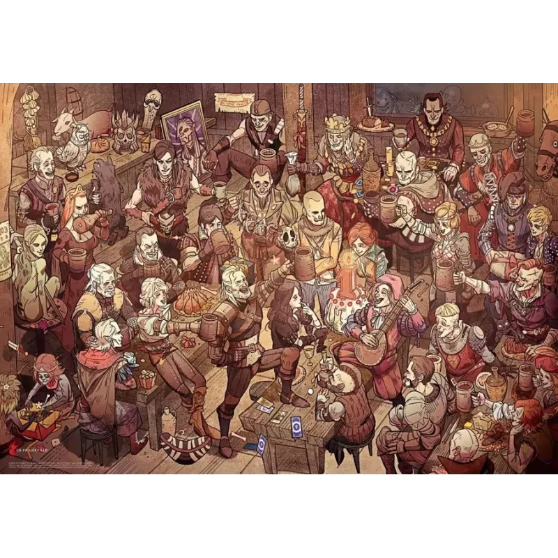 Good Loot Gaming Puzzle: The Witcher (Wiedźmin) Geburtstag, 1000 Teile