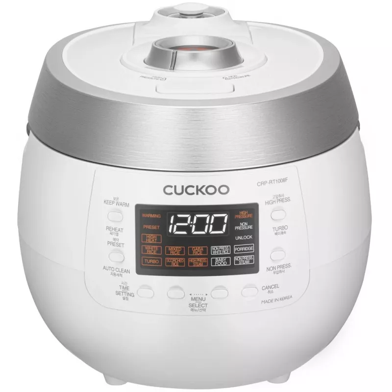 Cuckoo CRP-RT1008F, Weiß, 1,8 l, Aluminium, LED, Tasten, 1,2 m