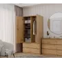 Topeshop SZAFA MALWA ART bedroom wardrobe/closet 5 shelves 2 Tür(s) Eiche