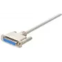 Manhattan 4,5 m DB25 M/F serielles Kabel Weiß DB25 F
