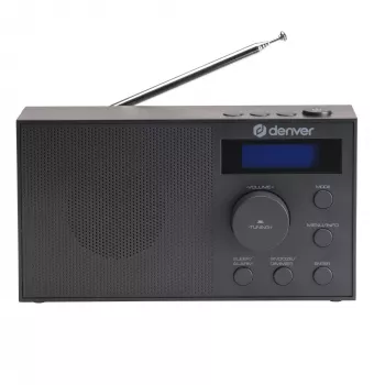Radio DENVER DAB-51B — kompaktes DAB+/FM/AM-Digitalradio, schwarz