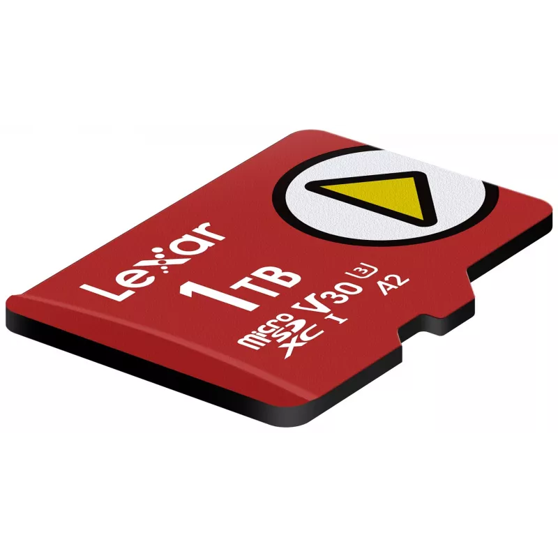 MicroSDXC-Speicherkarte Lexar 1 TB UHS‑I Class 10 U3 V30 Lesen 205 MB/s Schreiben 140 MB/s (rot)