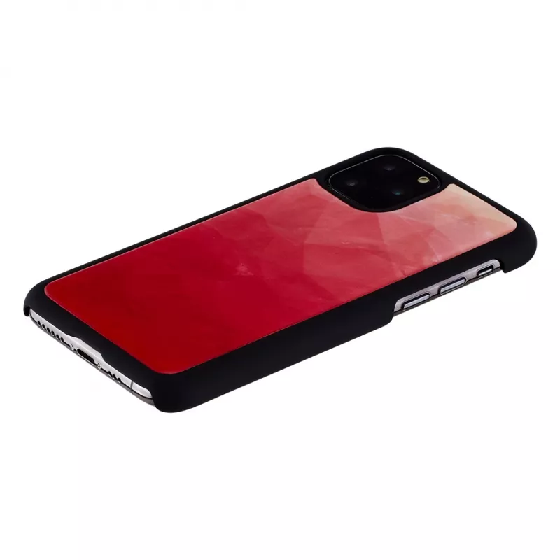 Smartphone-Hülle iKins für iPhone 11 Pro – pink lake und schwarz zweifarbige Schutzhülle