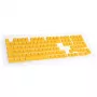 Tastenkappenset Ducky DKSA109-DEPDYDYYWO1 Gelb PBT Double-Shot DE-Layout 109 Tasten