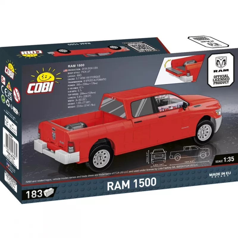 Bauspielzeug Cobi RAM 1500 24607 2-in-1 baubares Modell, austauschbare Konfigurationen
