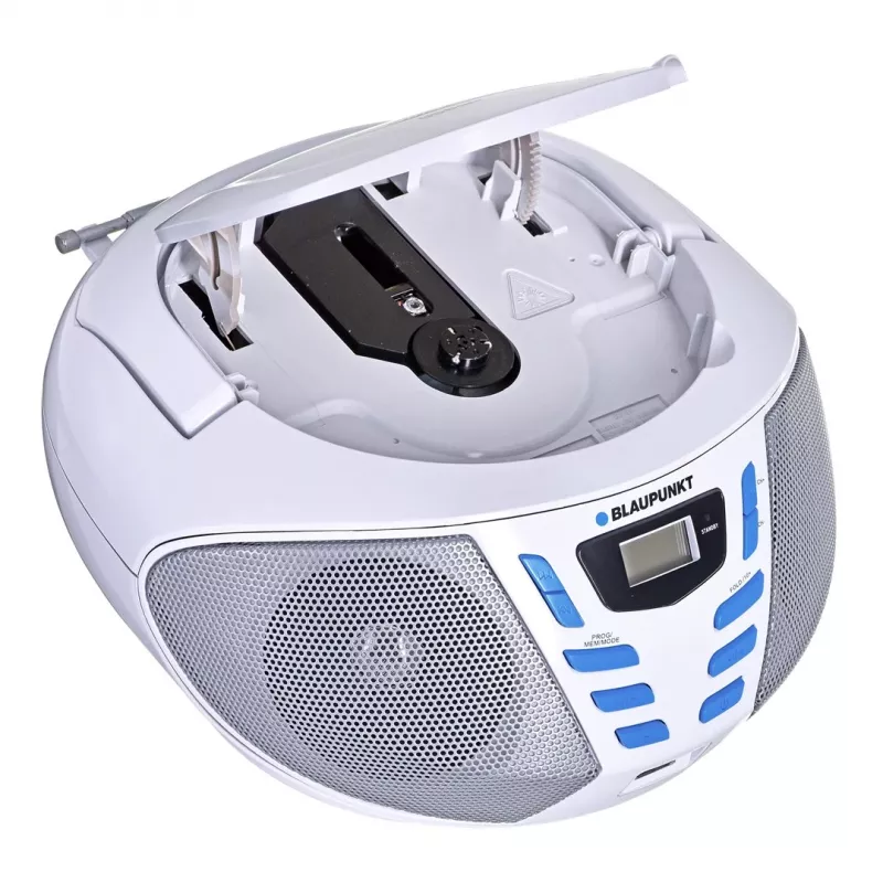 Blaupunkt BB7-WH tragbarer Stereoanlage Digital 2.4 W FM Grau MP3-Wiedergabe