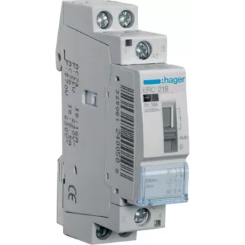 Hager ERC218 - Grau - 1 - 10 mm² - 230 V - 50 Hz - 16 A - 17,85 x 60 x 83 mm