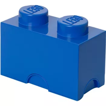 LEGO Storage Brick 2 Blau, Aufbewahrungsbox Blau