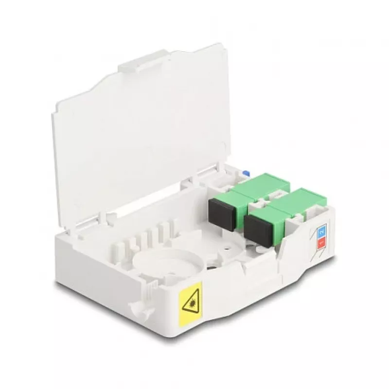 Glasfaser-Abschlussdose DeLOCK 85935 SC Simplex Weiß