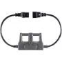 VOLTCRAFT CAA-1L 16 Messadapter IEC Gerätestecker C20 - IEC Gerätebuchse C19 Dunkelgrau (CAA-1L 16)