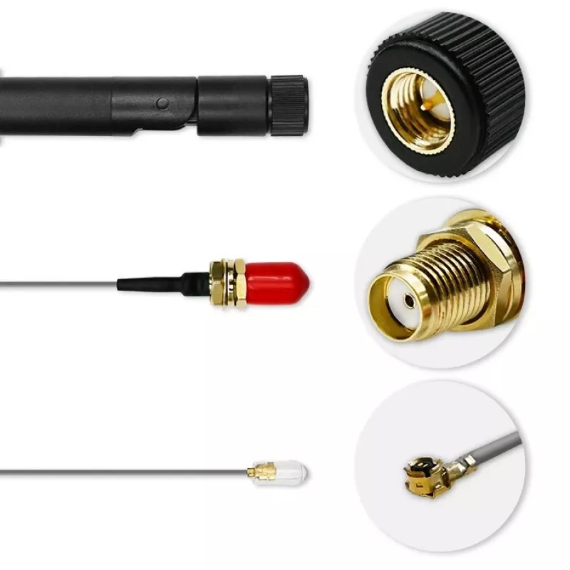 Innen-WLAN-Antenne QOLTEC 57046, Dualband 2,4–2,5 GHz & 5,1–5,8 GHz, 5 dBi, 50 Ω