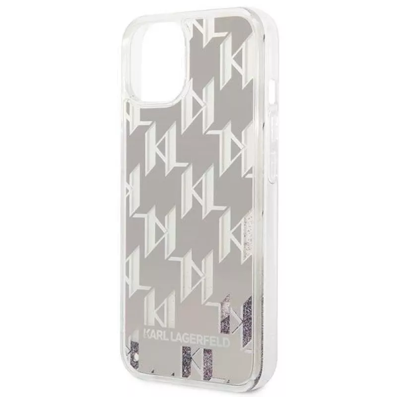 Karl Lagerfeld KLHCP14MLMNMS iPhone 14 Plus 6.7 Hardcase Silber / Silber Liquid Glitter Monogram