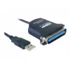 USB-zu-Drucker-Kabel DeLOCK 82001 1,8 m Schwarz