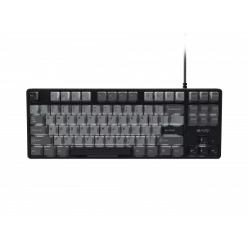NATEC Fury Gaming-Tastatur Kanabo K2 US weiß hinterleuchtet mechanisch schwarz-grau