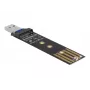 DeLOCK Combo-Konverter für M.2 NVMe PCIe oder SATA SSD USB 3.2 Gen 2 Schwarz