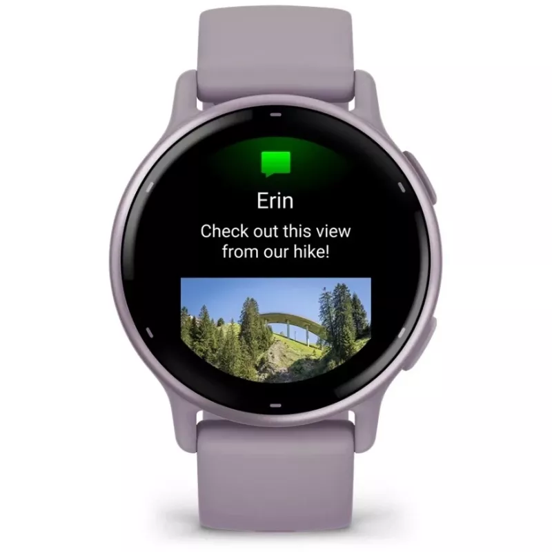 Garmin Vivoactive 5 3,05 cm (1.2) AMOLED Digital 390 x 390 Pixel Touchscreen Violett Wi-Fi GPS (Satellit)