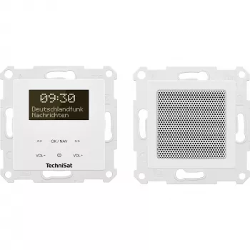TechniSat DigitRadio UP 55 - DAB-Radio - 2 x 2 Watt - Weiß (0001/3901)