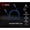 Savio GCL-02 HDMI-Kabel 1,8 m HDMI Typ A (Standard) Schwarz, Blau