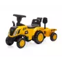 CAT Fahrzeug Traktor mit Anhänger gelb zum Aufsitzen