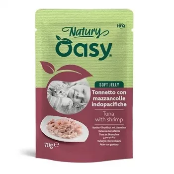 Oasy Natury Weiches Gelee Thunfisch mit Garnelen 70g