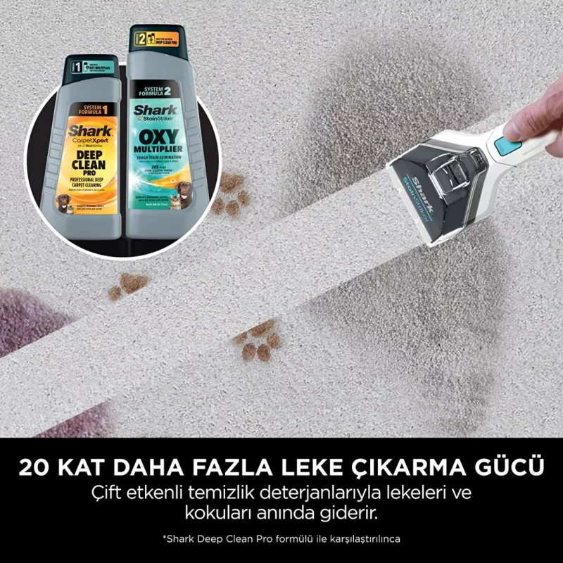 Sharkclean PX200EUT Teppichreinigungsgerät Handheld Tief-/Zwischenreinigung Weiß