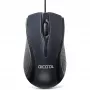 DICOTA - Maus - beidhändig - Laser - 3 Tasten - Kabelgebunden - USB - Schwarz (D32011)
