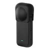 Silikon-Schutzobjektivabdeckung Puluz für Insta360 X3 (schwarz)
