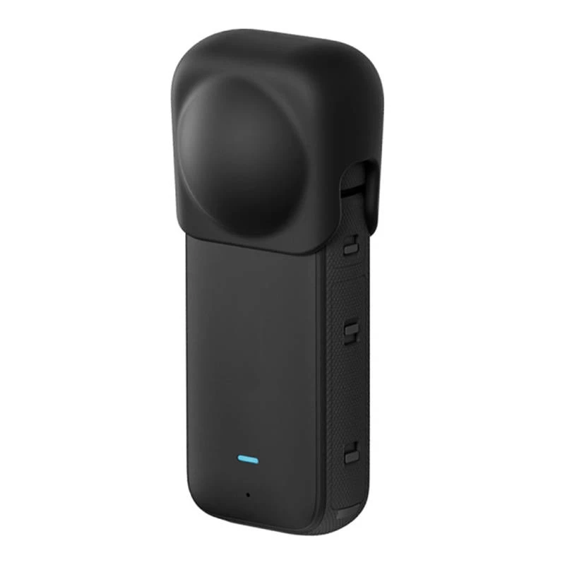 Silikon-Schutzobjektivabdeckung Puluz für Insta360 X3 (schwarz)