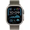 Apple Watch Ultra 2 GPS + Cellular 49mm Natural Titanium Gehäuse mit Natural Titanium Milanese Loop - M