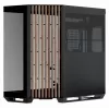 APNX V1-W-BK-v1 Midi-Tower Schwarz, Holz