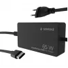 Cablexpert NPA-AC-PDQC65-01 65 W PowerDelivery GaN USB Type-C Schnellladegerät, schwarz | Cablexpert