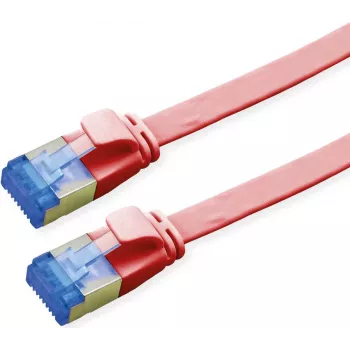 VALUE Patchkabel Cat.6A (Klasse EA) FTP, extraflach, rot, 5 m (21.99.2125)