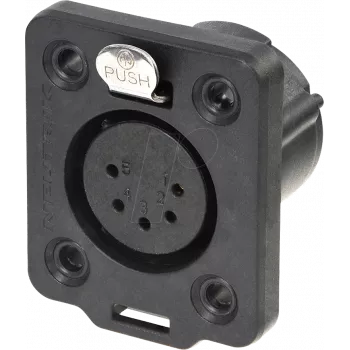Neutrik NC5FDX-TOP Kabelverbinder XLR Schwarz (NC5FDX-TOP)